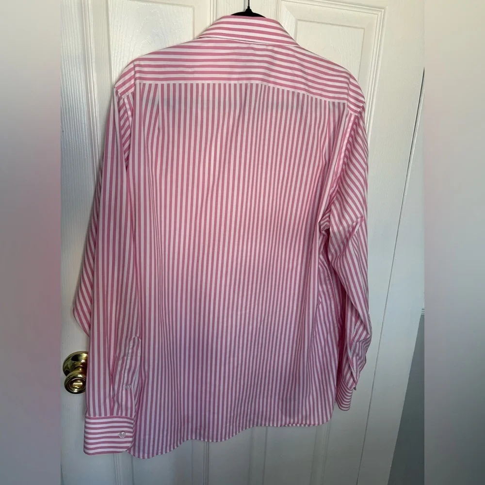 J.Crew Men’s Ludlow Classic Fit Button-Down Shirt | Pink & White | Size 16.5 35